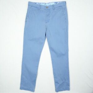 Tommy Bahama Chino Pants Mens Size 32x32 Blue Cotton Tencel Stretch Straight Fit